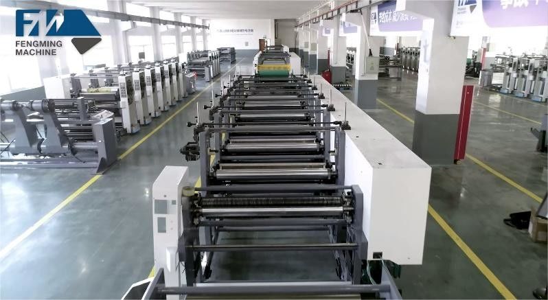 Machine à imprimer en rouleau de papier automatique avec anilox et cycliner avec changement de structure rapide