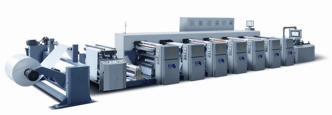 240m/Min Servo Control FM-CS Flexographie machine d'impression avec 100 mm de diamètre du rouleau de la toile