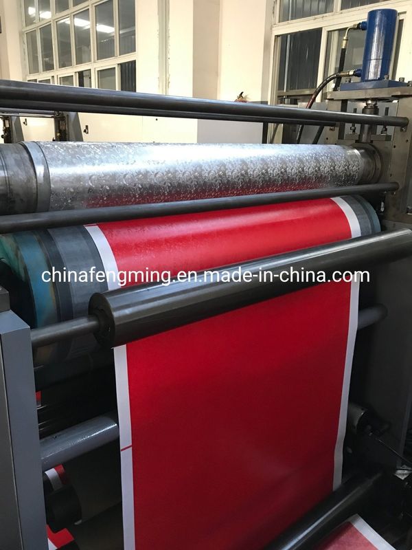 Machine d'impression multicolore FM-B à paquet rouge avec unité de gravure et de gravure en ligne