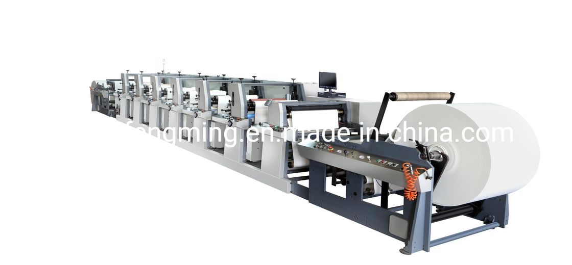 Structure du type d'unité de Fengming FM-A650-1320 Machine d'impression à presse flexible pour l'impression