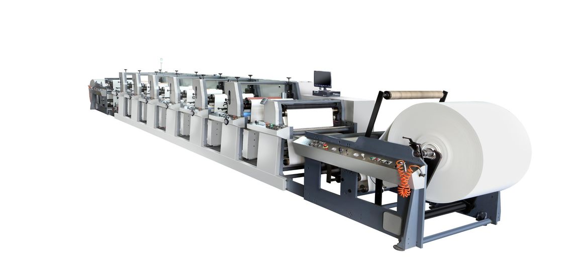 Appareil d'alimentation 380V 3pH 50Hz Fengming Six couleurs Unité de type papier Flexo machine d'impression