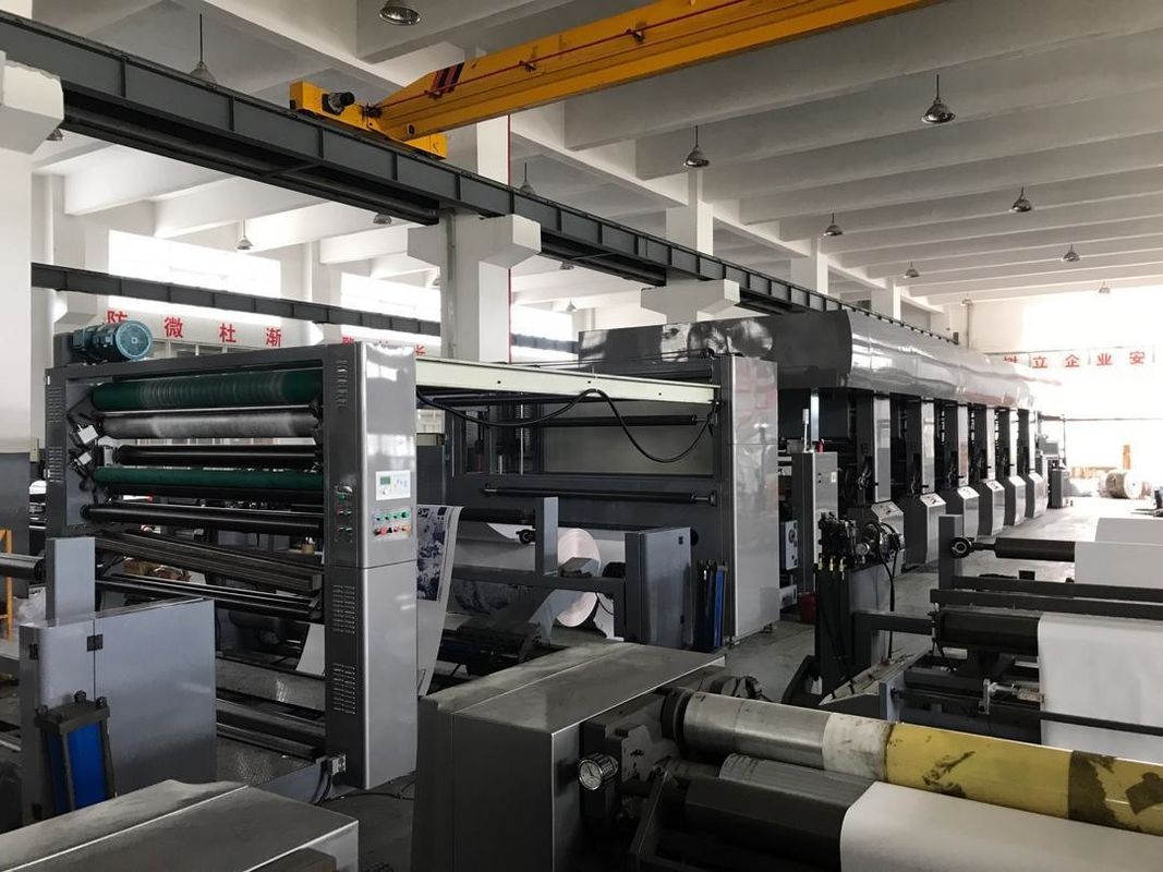Machine d'impression flexible de carton papier à large gamme avec alimentation 380V 3pH 50Hz et 7 couleurs