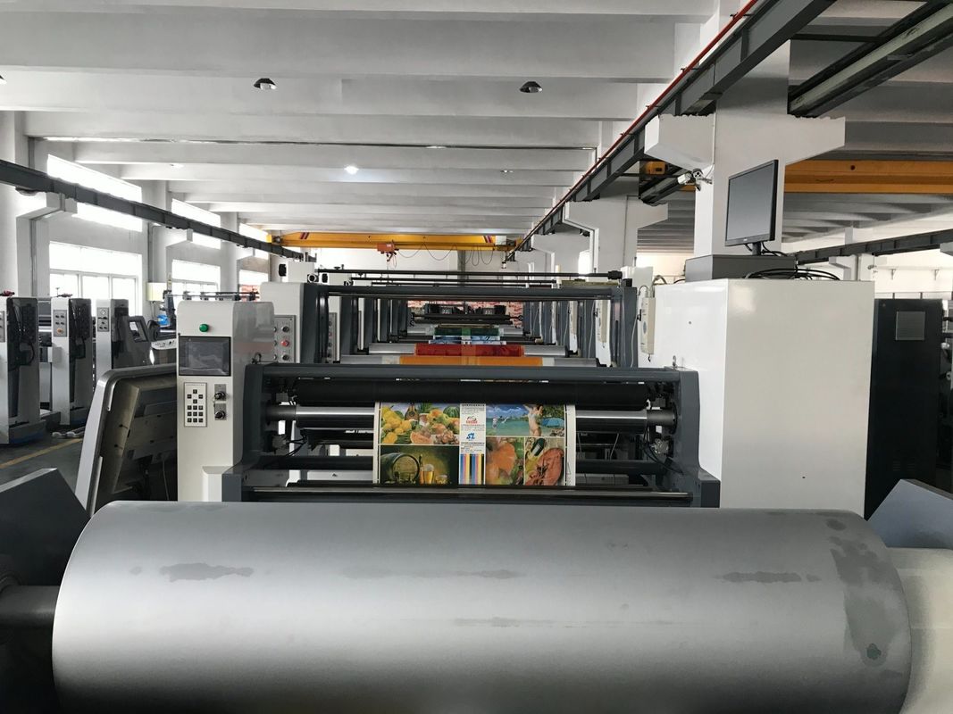 Machine d'impression double flexo revêtue en PE avec un rouleau à rouleaux de 100 mm de diamètre et un séchoir UV IR