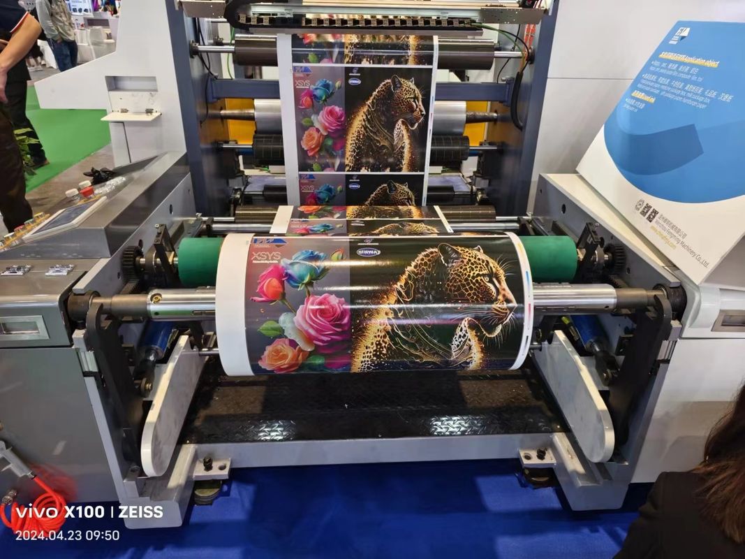 Machine d'impression automatique à rouleaux de papier Flexo pour les sacs d'emballage de hamburgers