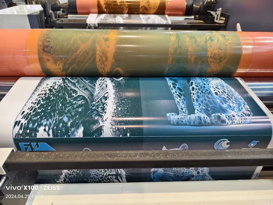 Machine d'impression automatique à rouleaux de papier Flexo pour les sacs d'emballage de hamburgers