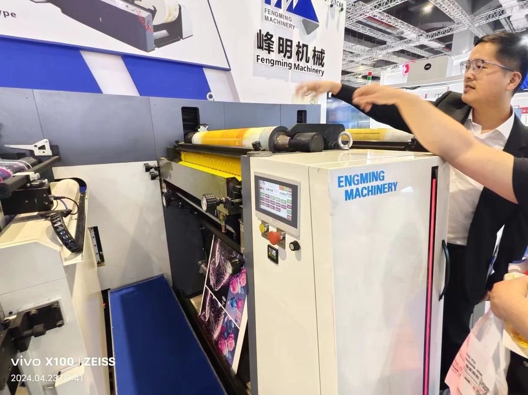 Machine d'impression automatique à rouleaux de papier Flexo pour les sacs d'emballage de hamburgers