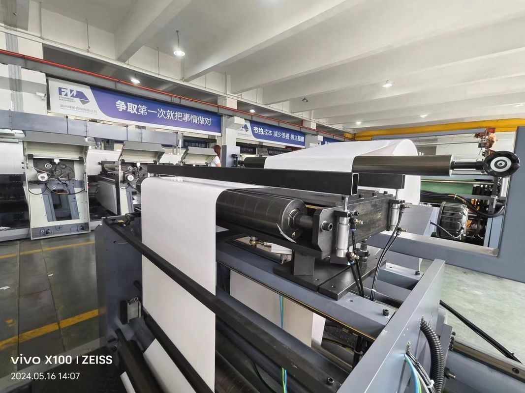 Machine d'impression à grande vitesse à largeur multicolore à rouleaux de tissus pour papier, film, sac en plastique, non tissé