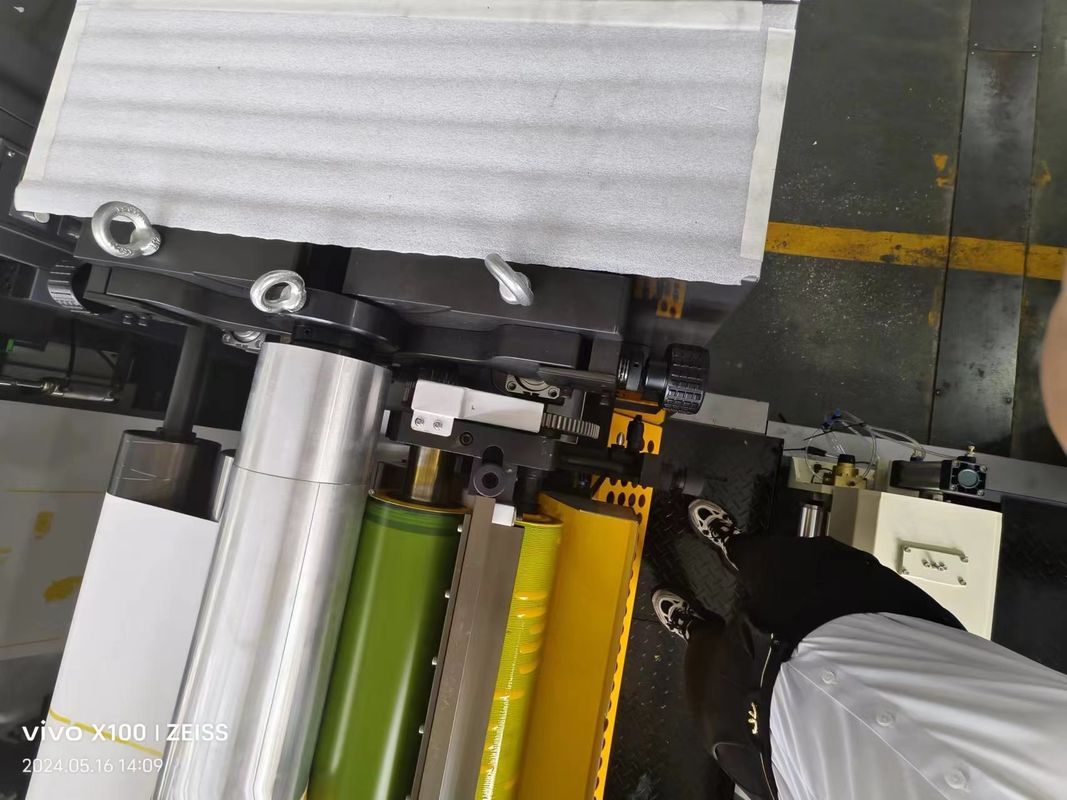 Boîte à pizza en carton de papier ondulé automatique utilisée 5 couleurs Flexo machine à imprimer emballage pour carton