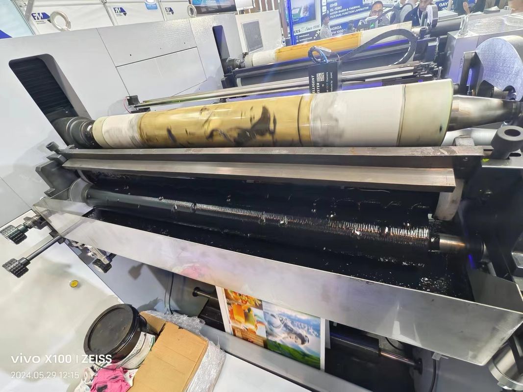 Machine d'impression automatique à large bande 4 6 couleur séchage UV plastique Pe film rouleau Flexo prix