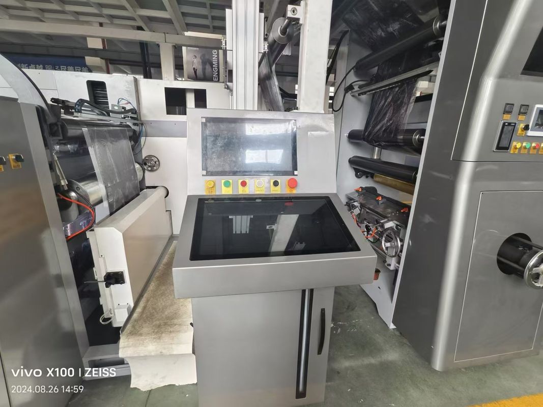 Machine d'impression flexographique non tissée à étiquette en papier à haute efficacité