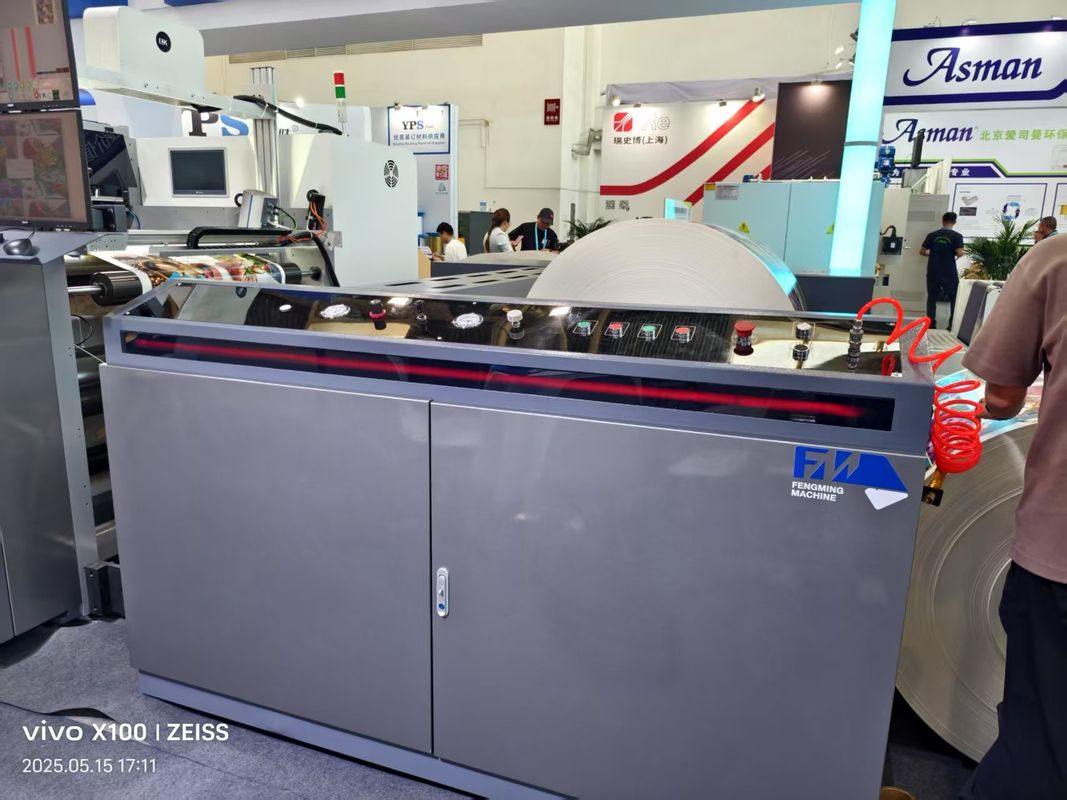 Machine d'impression flexographique UV 6 couleurs haute vitesse automatique de type unité pétale