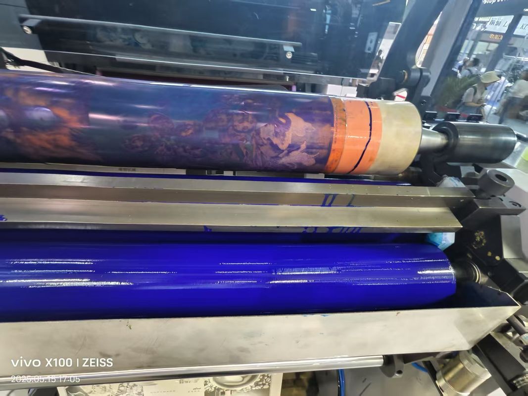 Machine d'impression flexographique UV 6 couleurs haute vitesse automatique de type unité pétale