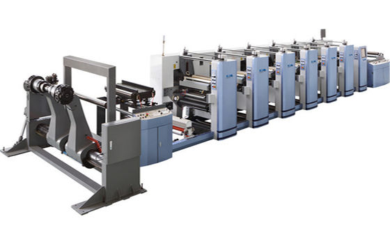 Machine d'impression flexographique à haute vitesse à rouleaux 4 couleurs pour tasses/boîtes/sacs en papier FM-B920