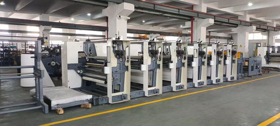 Machine d'impression flexographique à grande vitesse pour sacs en papier plastique