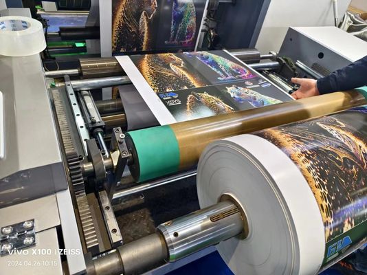 Machine d'impression en papier à paille flexible écologique pour l'impression de sacs d'étiquettes et de cartes
