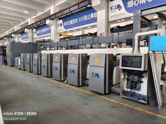 240m/Min Servo Control FM-CS Flexographie machine d'impression avec 100 mm de diamètre du rouleau de la toile