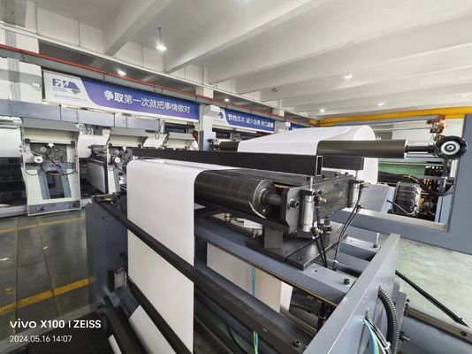 Machine d'impression à grande vitesse à largeur multicolore à rouleaux de tissus pour papier, film, sac en plastique, non tissé