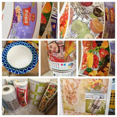 8 couleur papier comestible Pp N non tissé sac Mylar boîte de tasse Package boîte d'emballage imprimante flexo